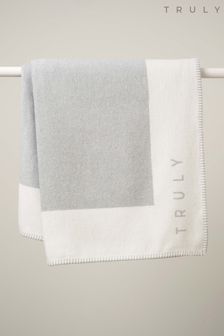 Truly Grey/Cream Recycled Cotton Blanket
