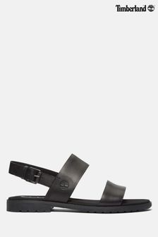 Timberland Black Chicago Riverside Two Band Sandals (C28995) | $146