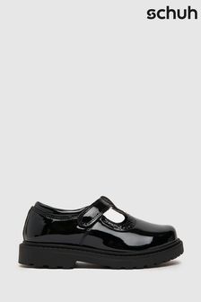 Schuh Wide Fit Lock Black Shoes
