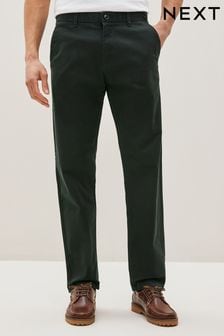 Green Straight Stretch Chinos Trousers (C29083) | €25