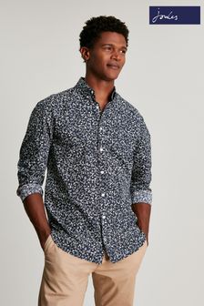 Joules Blue Invitation Classic Fit Printed Shirt (C29095) | $82