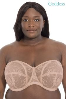Goddess Natural Fawn Verity Underwire Strapless Bra (C29123) | AED222