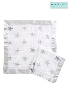 aden + anais Grey essentials Muslin Comforter Security Blankets 2 Pack Grey (C29238) | $18