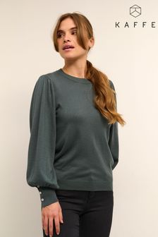 Kaffe Green Jessa Long Sleeve Knit Pullover (C29302) | 74 €