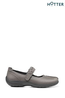 Hotter Grey Shake II Wide Touch Fastening Shoes (C29377) | ₪ 396