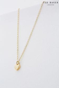 Doré - Ted Baker Hara : collier à pendentif petit cœur pour femme (C29536) | 44€