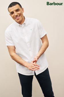 Barbour® White Oxtown Classic Short Sleeve Oxford Cotton Shirt (C29566) | 92 €
