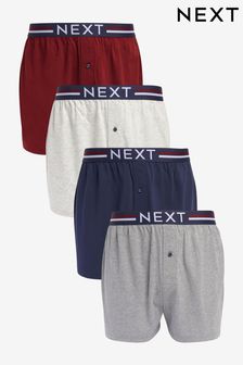 Navy/Red 4 pack Jersey Boxers (C29789) | €17.50