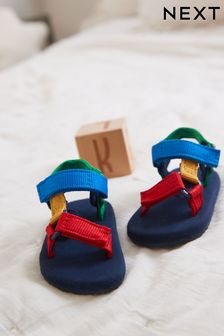 Multi Bright Colourblock Baby Tape Trekker Sandals (0-24mths) (C29798) | $20 - $22