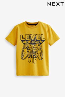 Yellow Gaming Short Sleeve Graphic T-Shirt (3-16yrs) (C29829) | $9 - $18