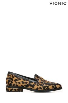 Animalprint - Vionic Sellah Slipper aus gewalktem Leder (C30406) | 214 €