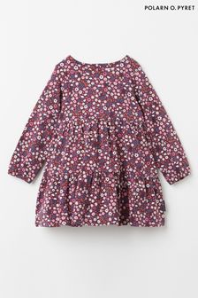 PO.P Purple Organic Cotton Floral Dress (C30483) | 47 €