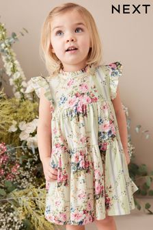 Robe en jersey à volants Manche courte (3 mois - 6 ans) (C30667) | €9 - €10