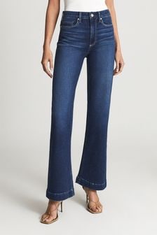 Paige Blue Leenah High Waisted Flared Jeans (C30747) | $463