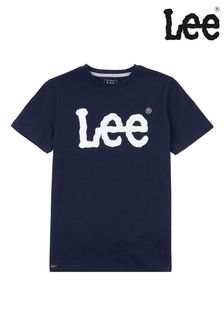 Tricou clasic pentru băieți Lee bleumarin Wobbly (C30889) | 107 LEI - 147 LEI