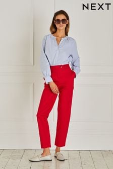 Rouge - Pantalons chino ultime riche en coton (C30963) | €11
