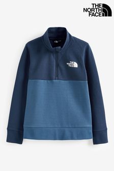 Blau - The North Face Jungen Slacker Sweatshirt mit 1/4-Reissverschluss (C31250) | 37 €