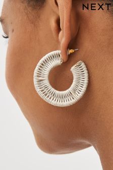 Grey Wrap Hoop Earrings (C31381) | 13 €