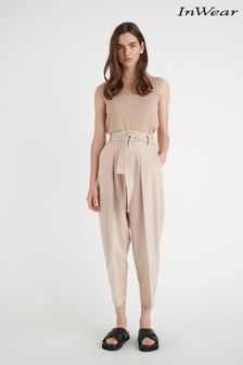InWear Natural Zella Belted Trousers (C31422) | €128