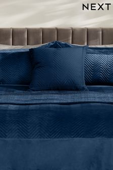 Navy 50 x 50cm Madison Velvet Cushion (C31469) | $24
