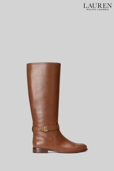 Lauren Ralph Lauren Brittaney Leather Logo Tall Boots (C31884) | 316 €