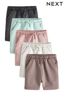 Mineral Blue/Charcoal/Light Grey Jersey Shorts 5 Pack (3mths-7yrs) (C31963) | €25 - €42
