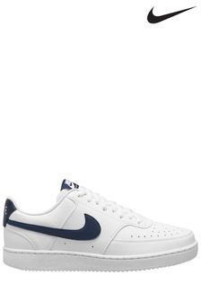 Biało-niebieskie - Buty sportowe Nike Court Vision (C32221) | 370 zł