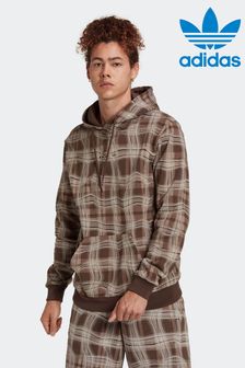adidas Originals Brown Reveal Allover Print Graphic Hoodie (C32397) | $98