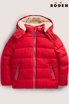 Boden Red Shower-Resistant Padded Jacket (C32399) | €82 - €90