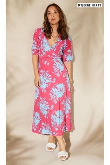 Růžová - Zavinovací šaty Myleene Klass (C32405) | 1 620 Kč
