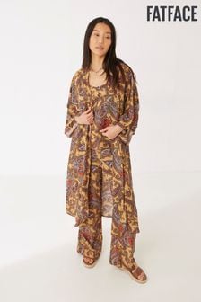 Brązowe kimono Fatface Sunkissed ze wzorem paisley (C32690) | 142 zł