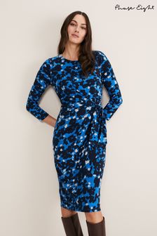 Phase Eight Blue Niya Placement Print Dress (C32782) | 120 €