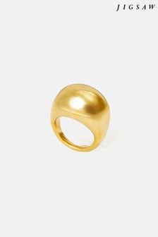 Jigsaw Gold Tone Chunky Dome Ring (C33002) | $121