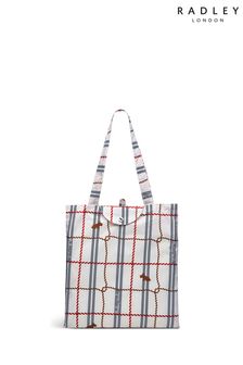 Radley London White Rope Check Responsible Foldaway Bag (C33526) | ₪ 75