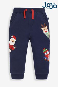 Pantaloni de sport cu aplicație Crăciun JoJo Maman Bébé (C33575) | 107 LEI