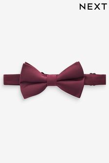 Burgundy Red Recycled Polyester Twill Bow Tie (C33670) | $19