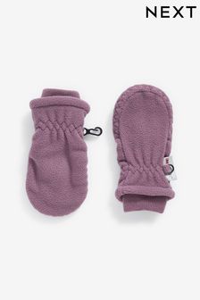Mauve Purple Fleece Mittens (3mths-6yrs) (C33765) | AED20 - AED23