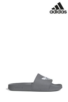 adidas Grey Adilette Lite Slides (C33858) | $59