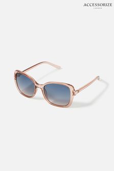 Accessorize Ellis Square Brown Sunglasses (C33962) | KRW24,600