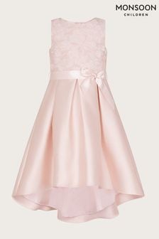 Monsoon Pink Anika High Low Bridesmaid Dress (C34056) | 78 € - 91 €
