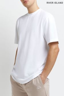 River Island White Pique T-Shirt (C34057) | 16 €