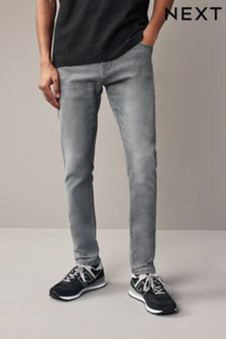 Light Grey Skinny Ultimate Comfort Super Stretch Jeans (C34061) | $65