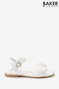 Baker by Ted Baker White Bow Sandals (C34118) | AED207 - AED217