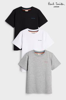 Paul Smith Junior Boys Signature T-Shirts Set 3 Pack (C34172) | KRW59,800