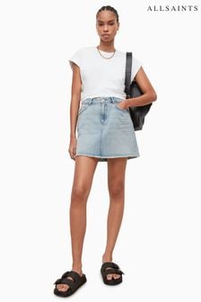 AllSaints Lana Blue Denim Mini Skirt (C34206) | ₪ 368