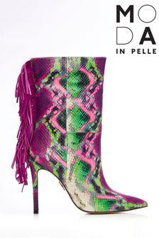 Moda In Pelle Purple Tassel Back Heel Calf Boots (C34239) | 269 €