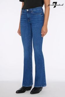 7 For All Mankind Blaue Hw Ali Jeans mit hoher Taille und schmaler Illusion (C34312) | 343 €