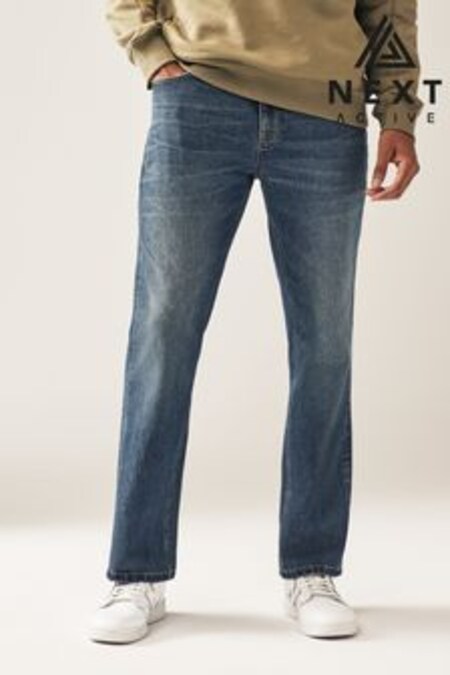 vintage bleu - Jeans bootcut en coton (C34443) | €17