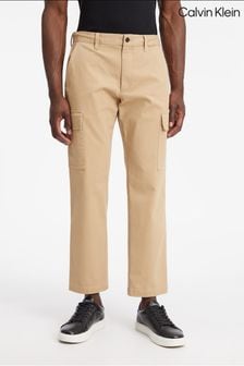 Calvin Klein hlače naravne barve z ravnimi hlačnicami (C34540) | €80