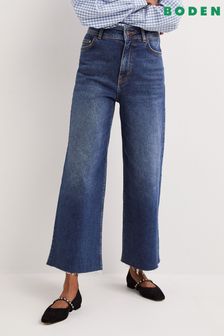 Boden Blue High Rise Wide Leg Jeans (C34547) | $143